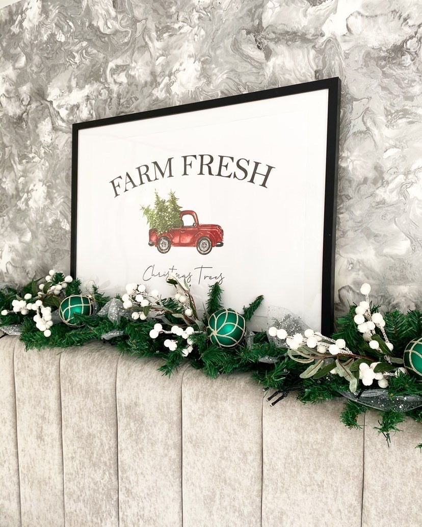 Farm Fresh Christmas Trees Christmas Seasonal Wall Home Decor Print-3