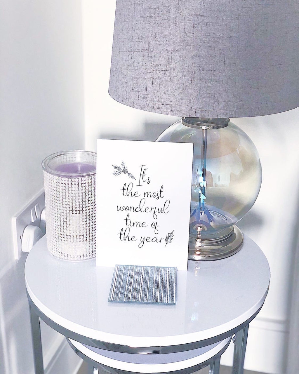 It's The Most Wonderful Time Of The Year Line Work Christmas Seasonal Wall Home Decor Print-2