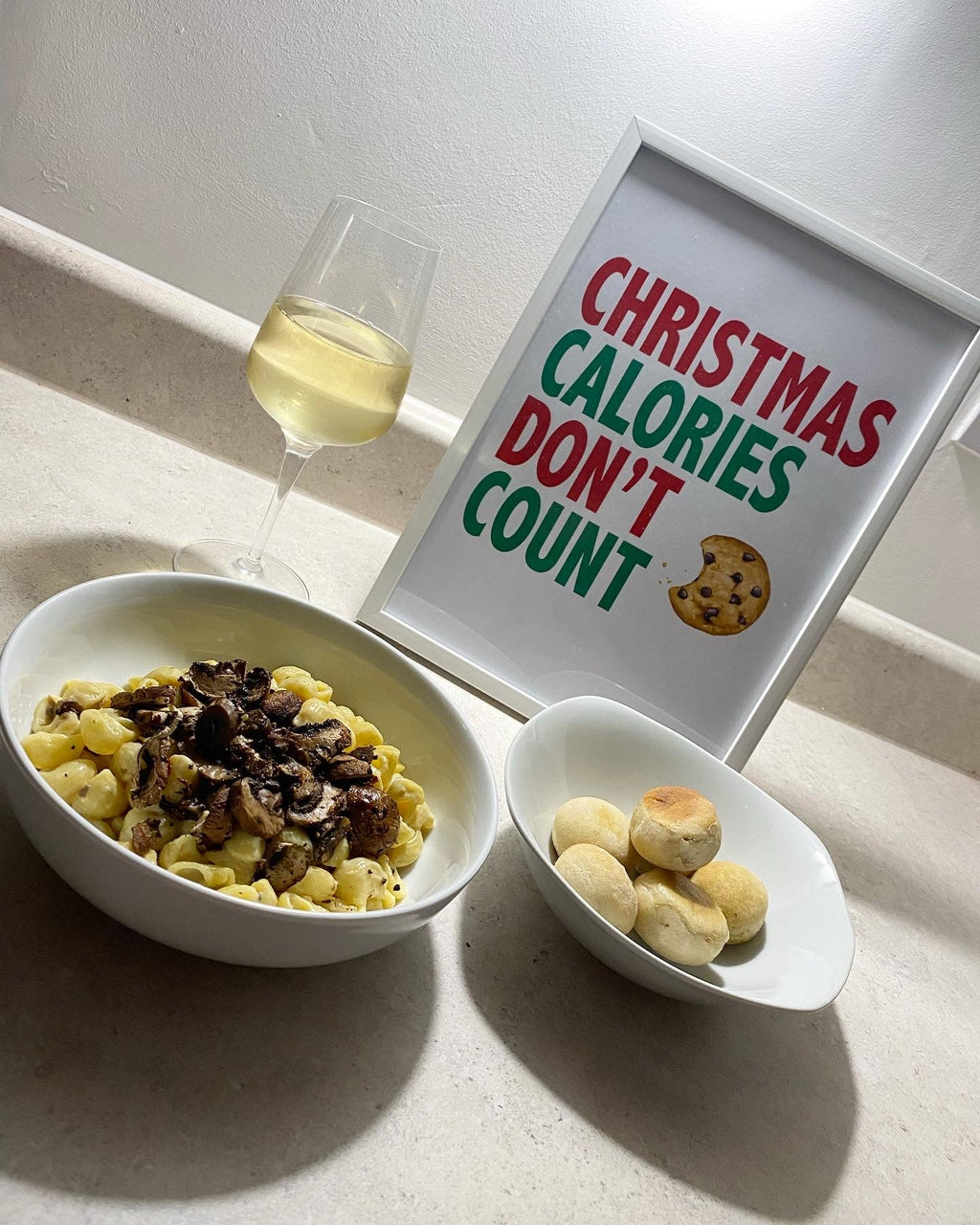 Christmas Calories Don't Count Winter Christmas Seasonal Wall Home Decor Print-2