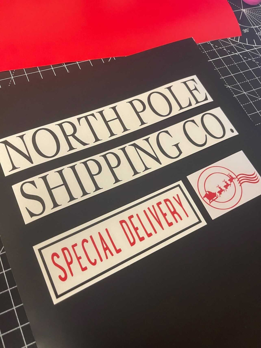 Custom Made Make Your Own Christmas Eve Crate OR Box Sticker Set - CRATE IS NOT INCLUDED-1