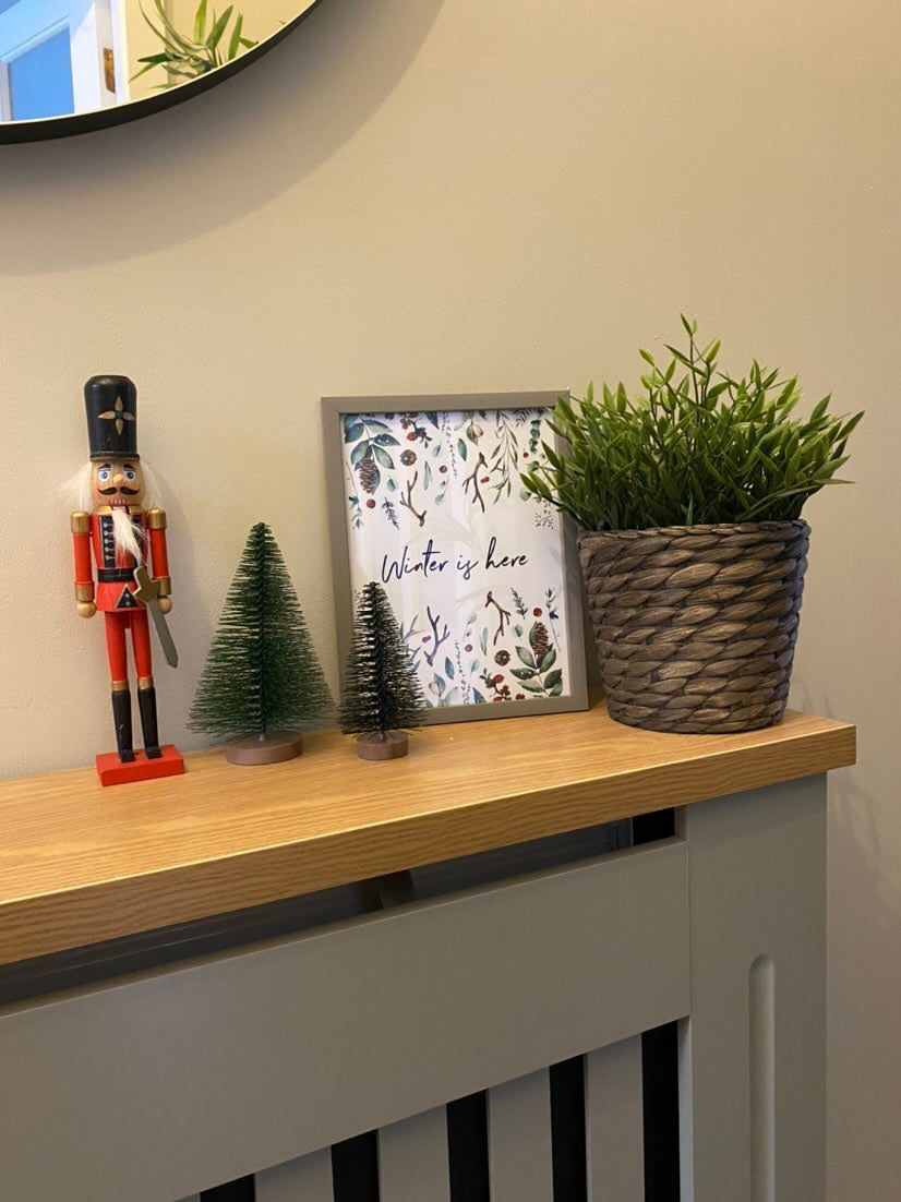 Winter is here Full Border Winter Christmas Seasonal Wall Home Decor Print-1