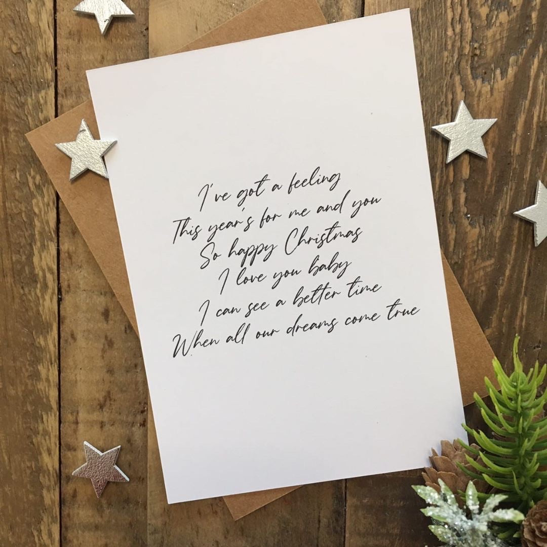 I've Got A Feeling Christmas Seasonal Wall Home Decor Print-0