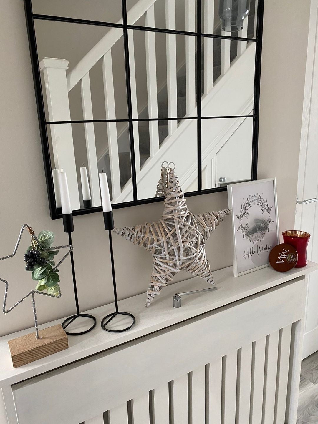 Hello Winter Colour Christmas Seasonal Wall Home Decor Print-2