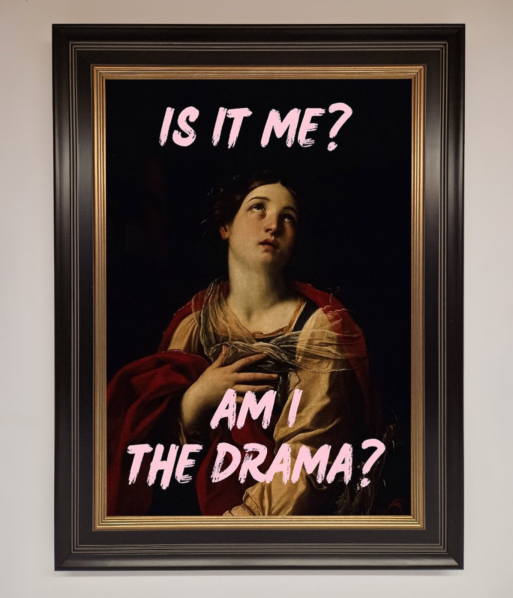 Is It Me Am I The Drama Framed Print-17