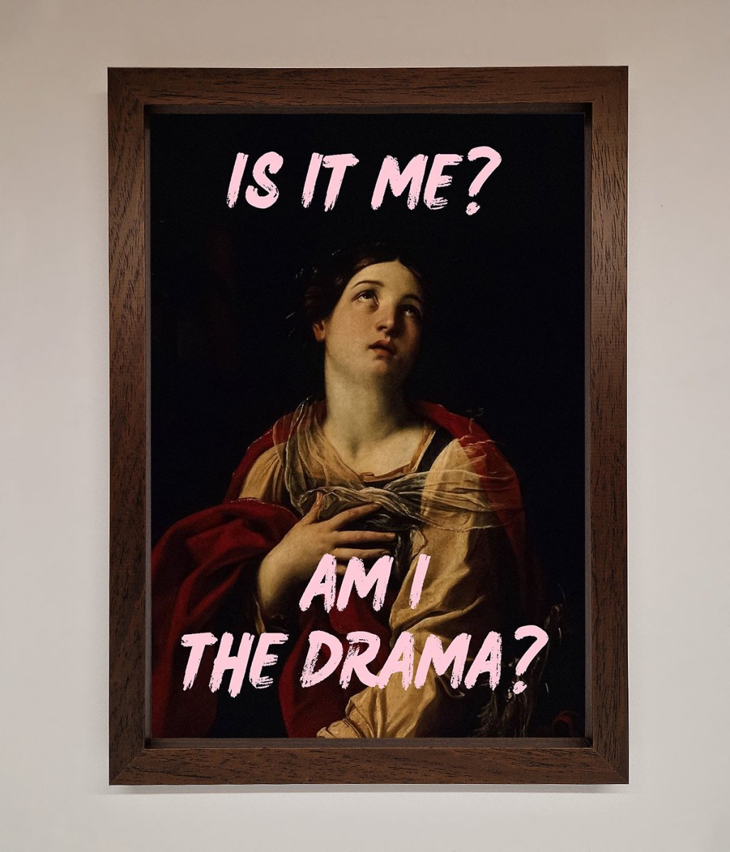 Is It Me Am I The Drama Framed Print-18