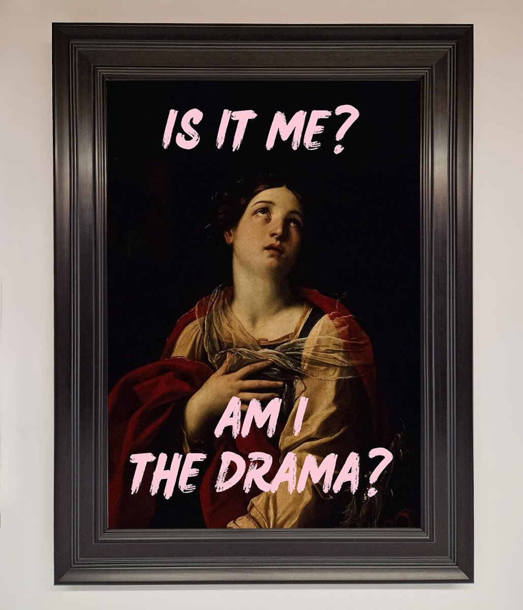 Is It Me Am I The Drama Framed Print-15