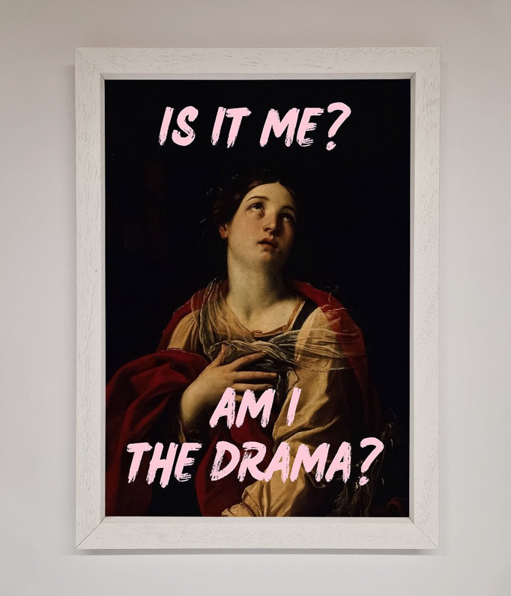 Is It Me Am I The Drama Framed Print-2