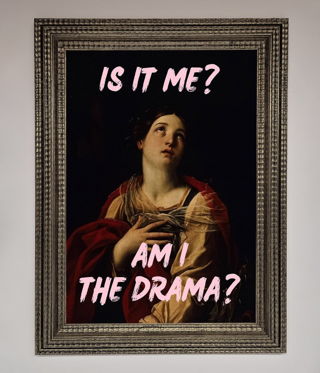 Is It Me Am I The Drama Framed Print-10