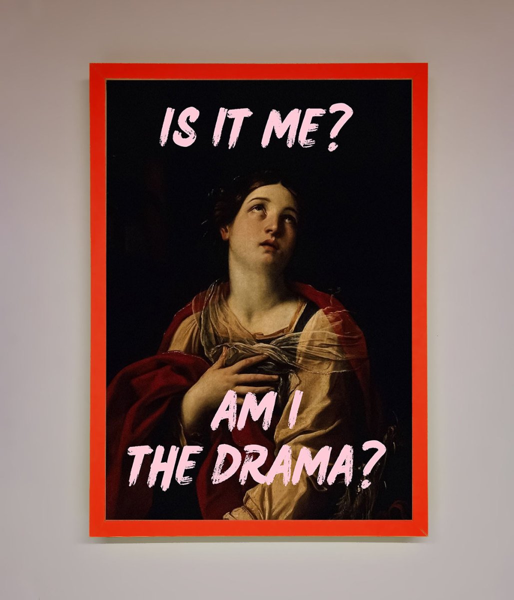 Is It Me Am I The Drama Framed Print-6