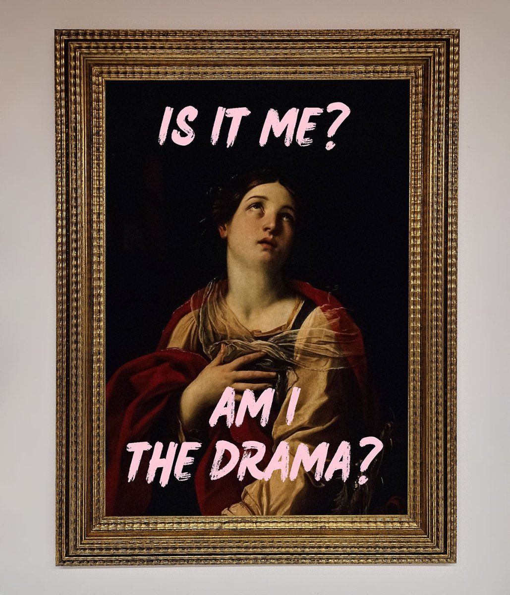 Is It Me Am I The Drama Framed Print-9