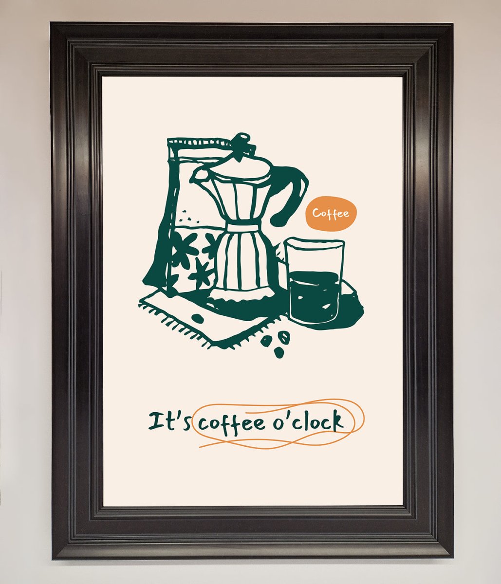 Its Coffee O Clock Framed Wall Art-15