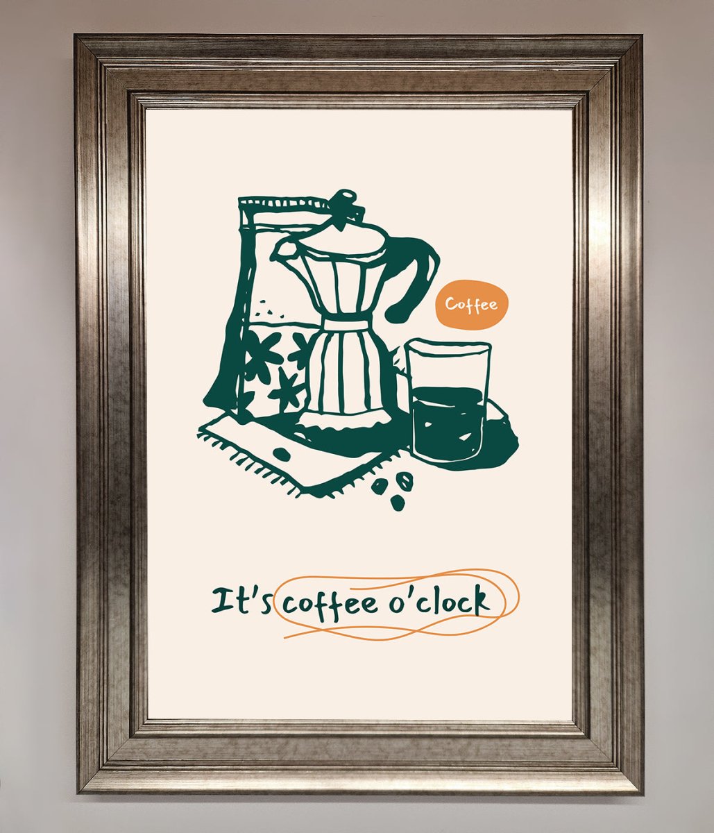 Its Coffee O Clock Framed Wall Art-14