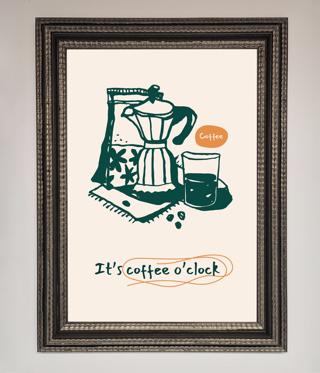 Its Coffee O Clock Framed Wall Art-13