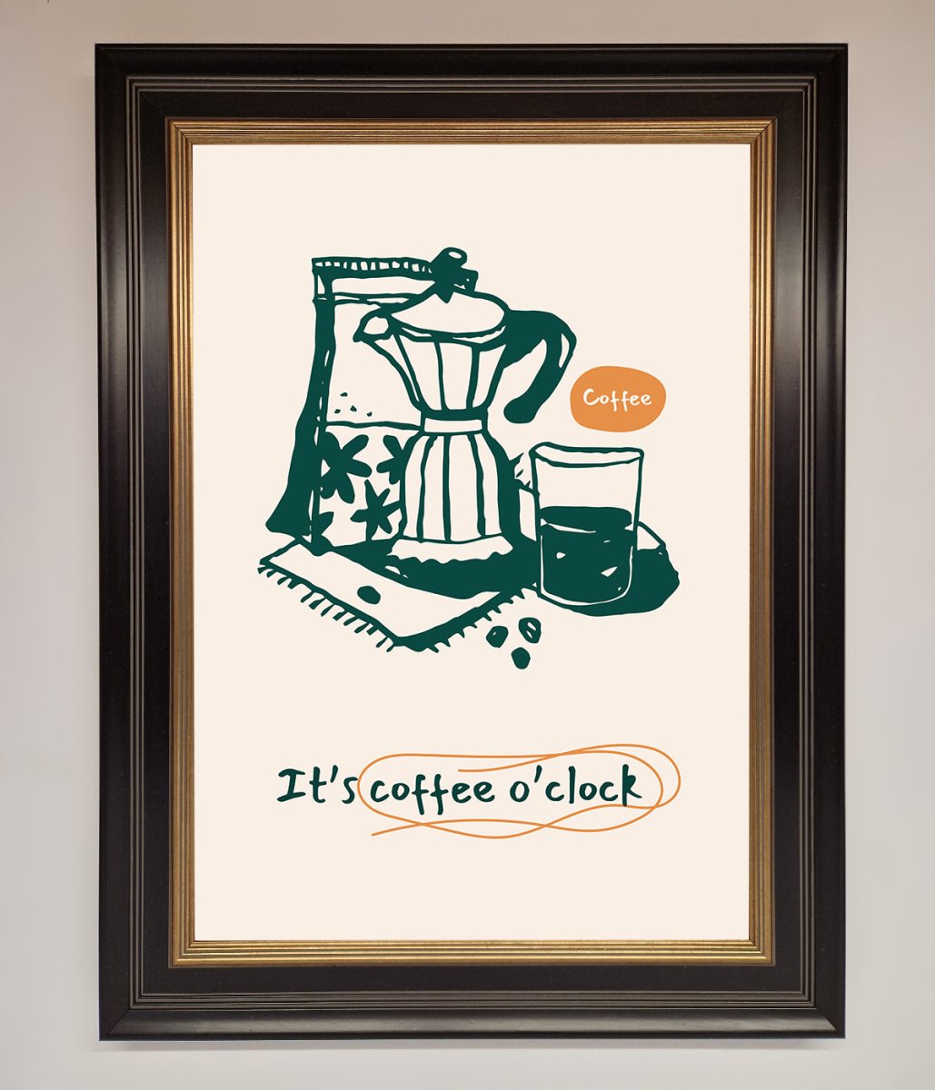 Its Coffee O Clock Framed Wall Art-17