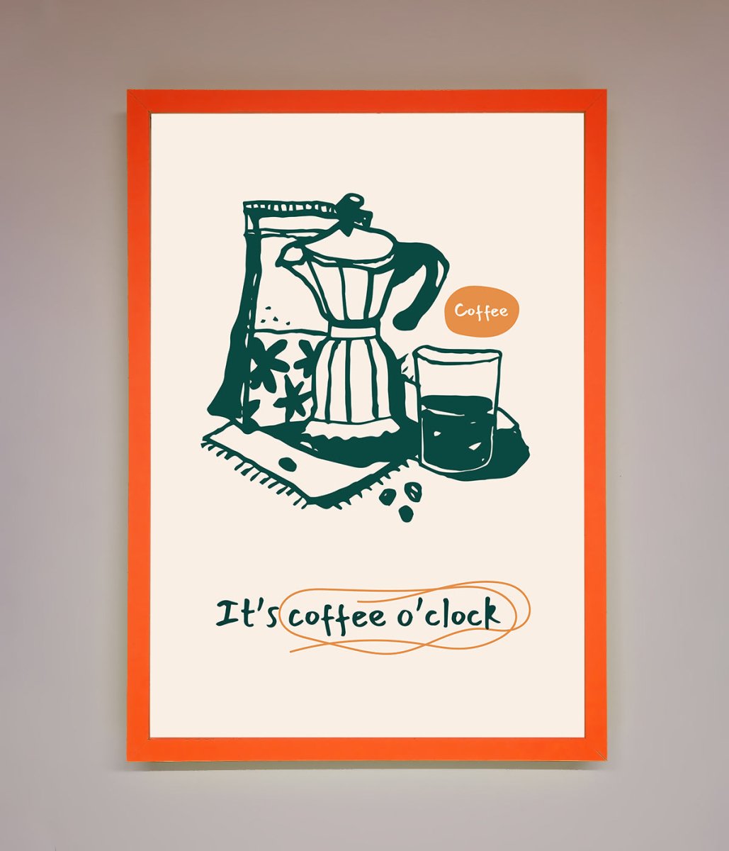 Its Coffee O Clock Framed Wall Art-6