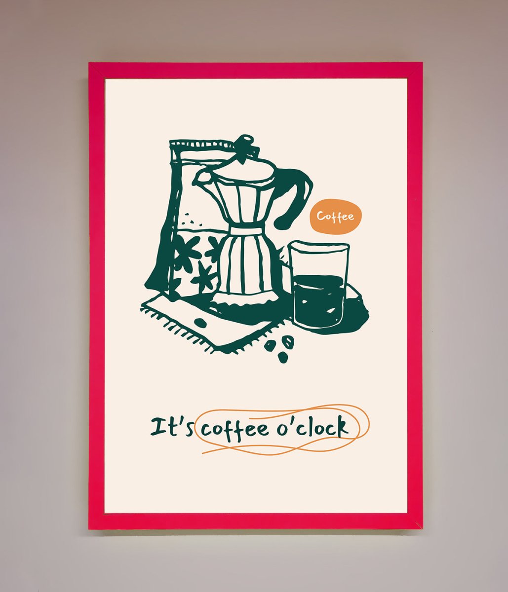 Its Coffee O Clock Framed Wall Art-5