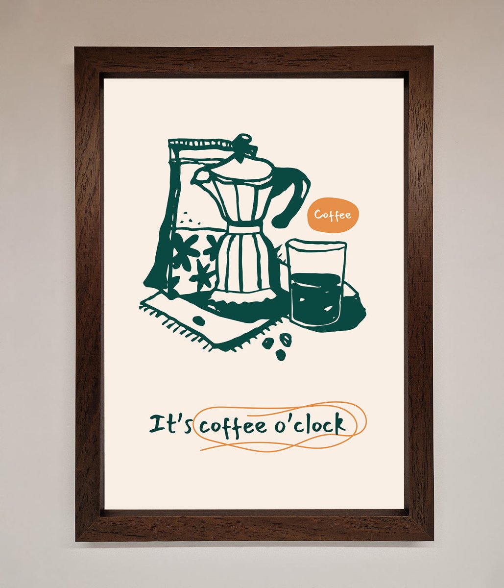 Its Coffee O Clock Framed Wall Art-18
