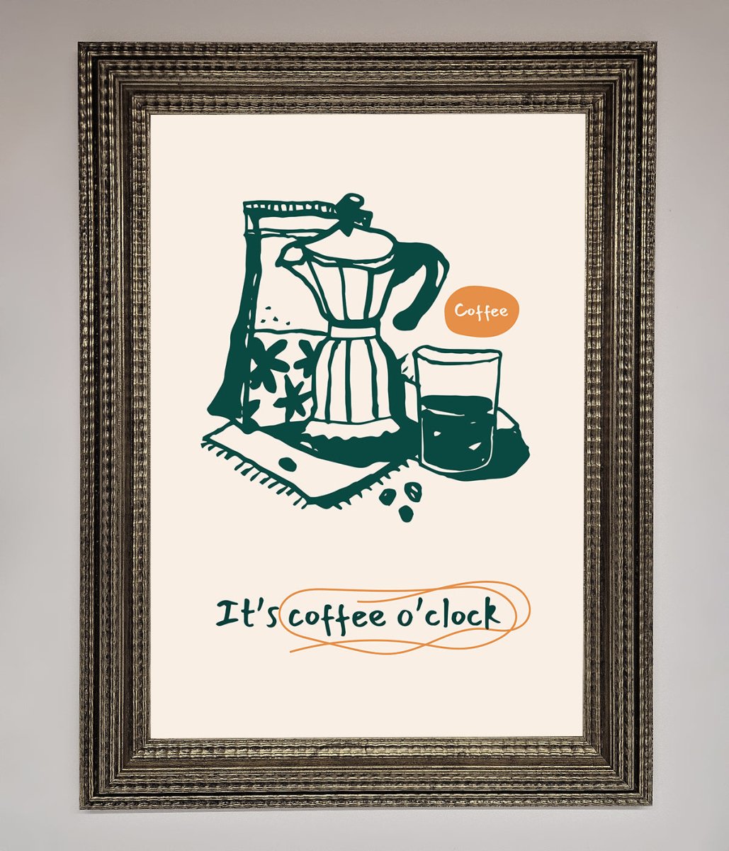 Its Coffee O Clock Framed Wall Art-10