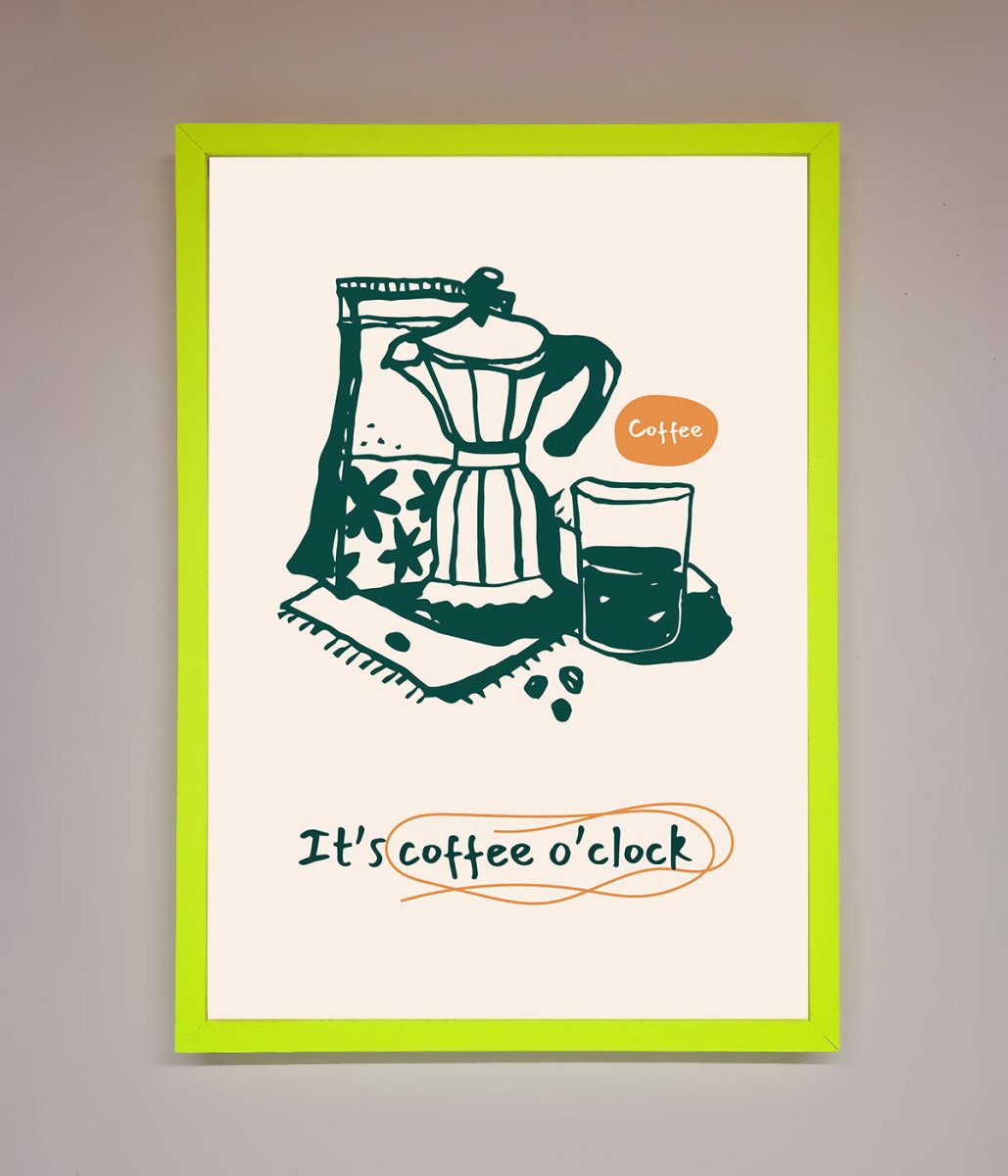Its Coffee O Clock Framed Wall Art-8