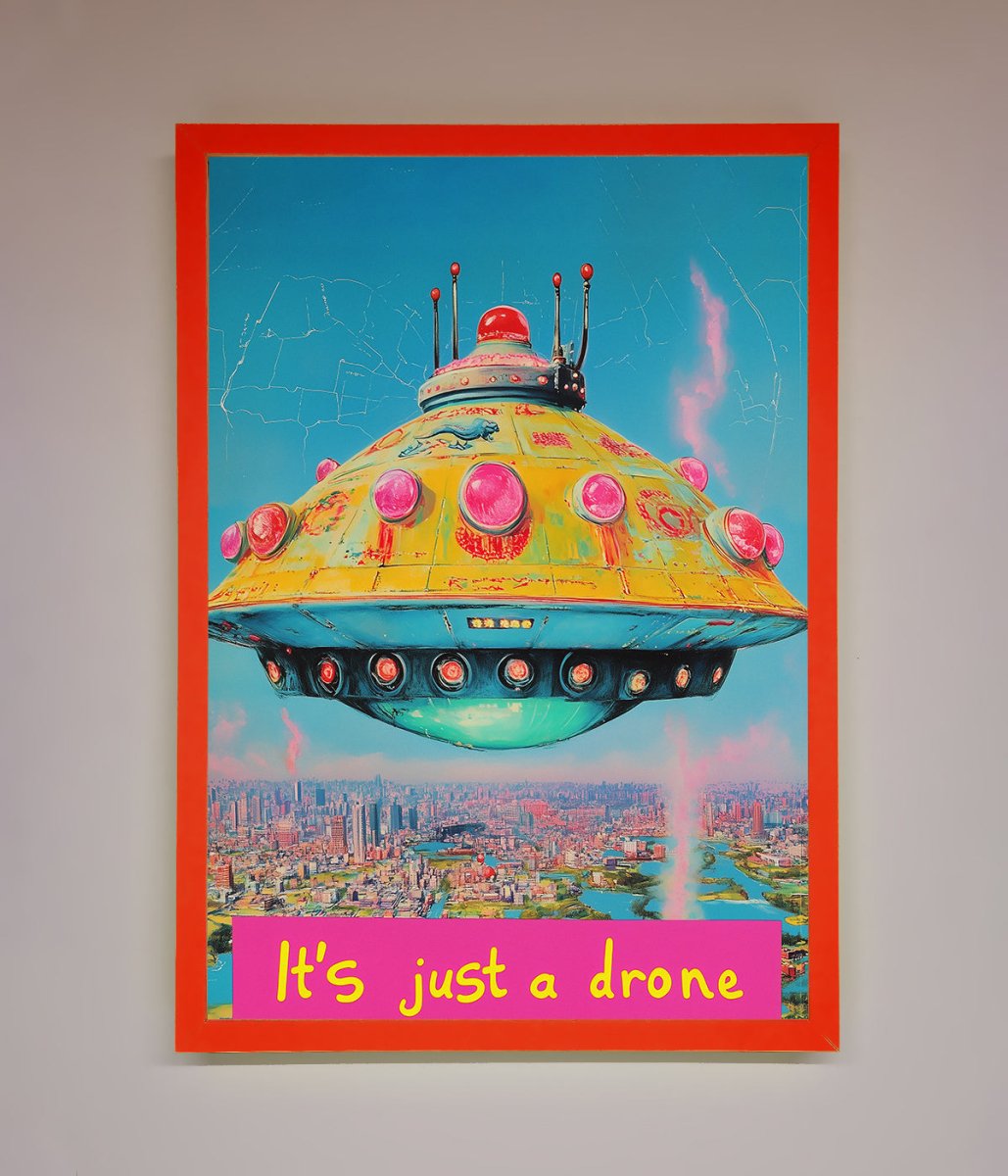 Its Just A Drone Framed Poster-7