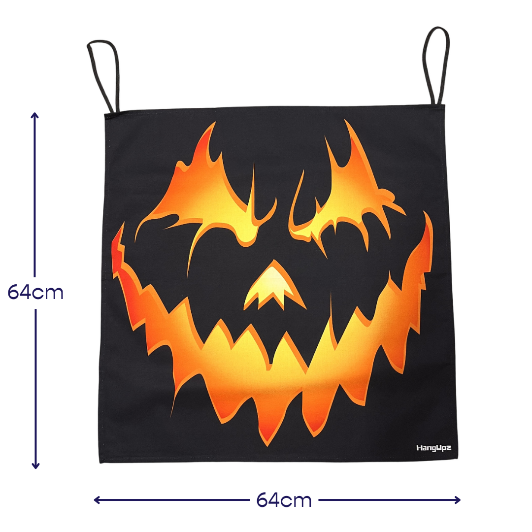 HANGUPZ Scary Jack O Lantern Face Door-Hang Original Large Hanging Halloween Decoration Gift For Boys Girls-3