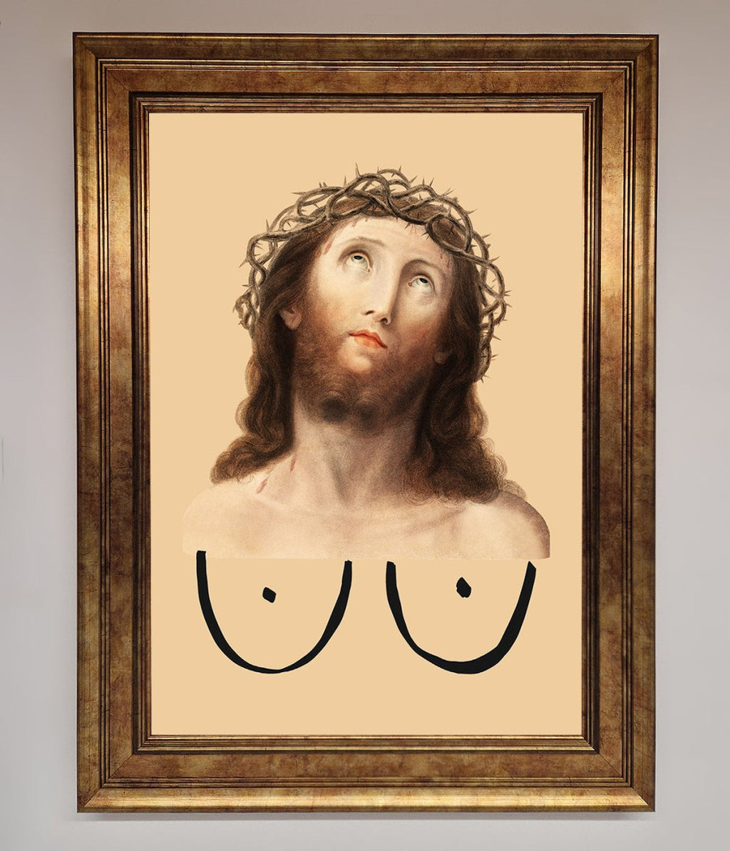 Jesus Breasts Framed Poster-7