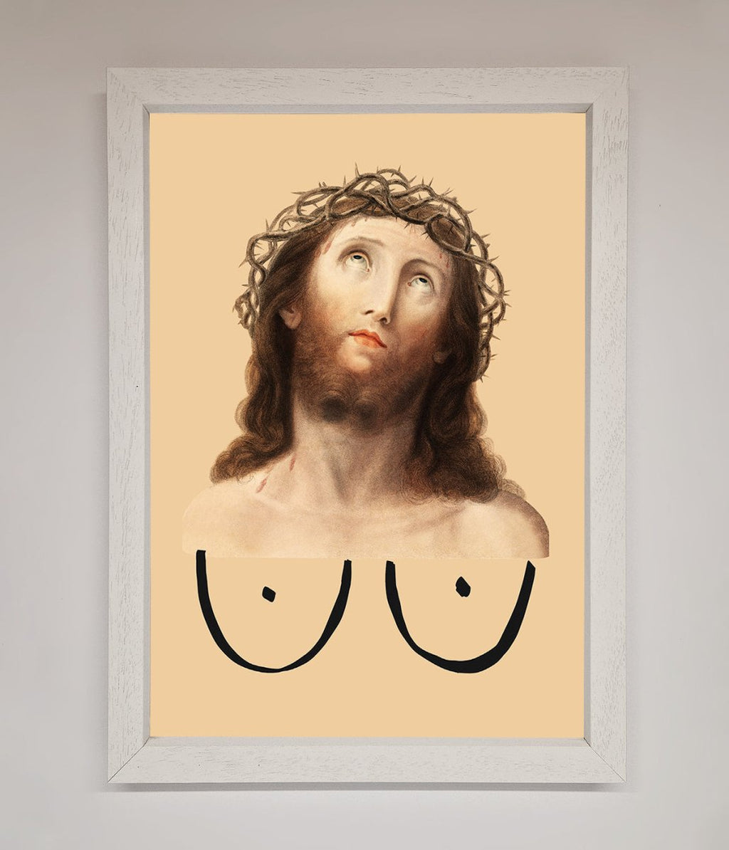 Jesus Breasts Framed Poster-2