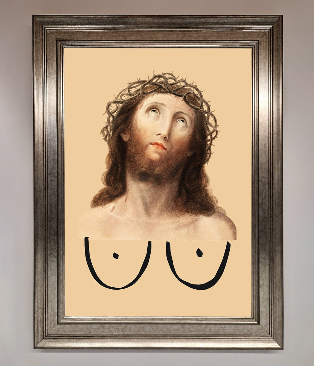 Jesus Breasts Framed Poster-5