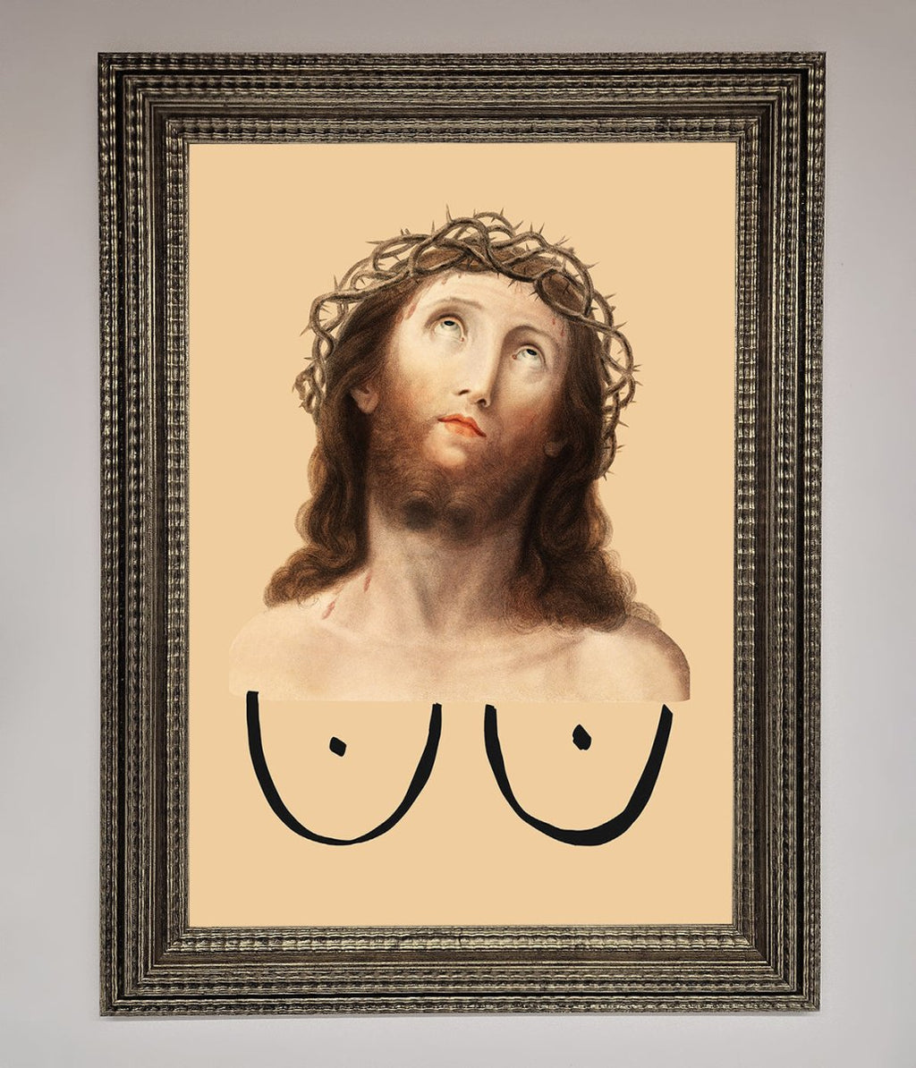 Jesus Breasts Framed Poster-16
