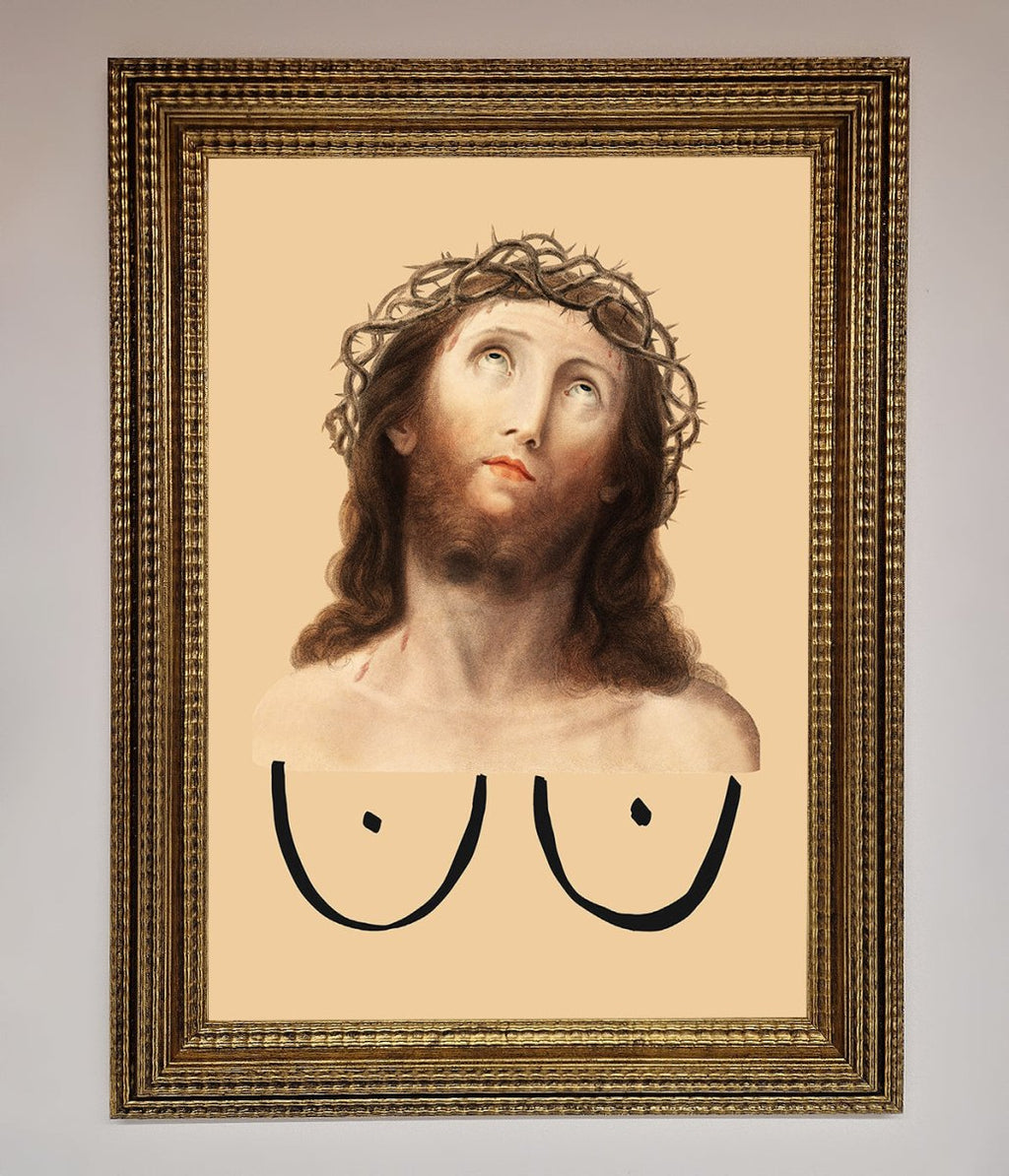 Jesus Breasts Framed Poster-15