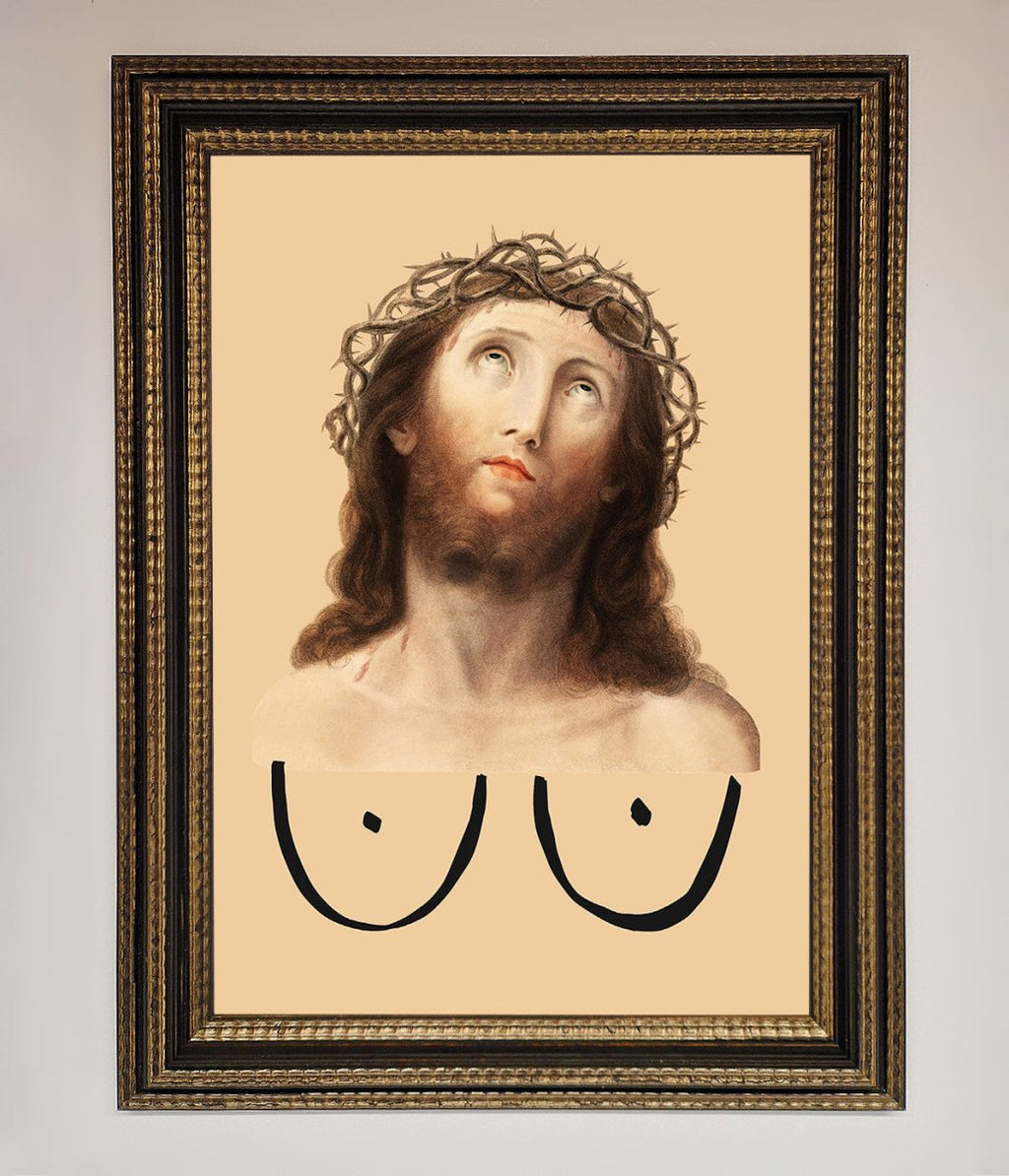 Jesus Breasts Framed Poster-18