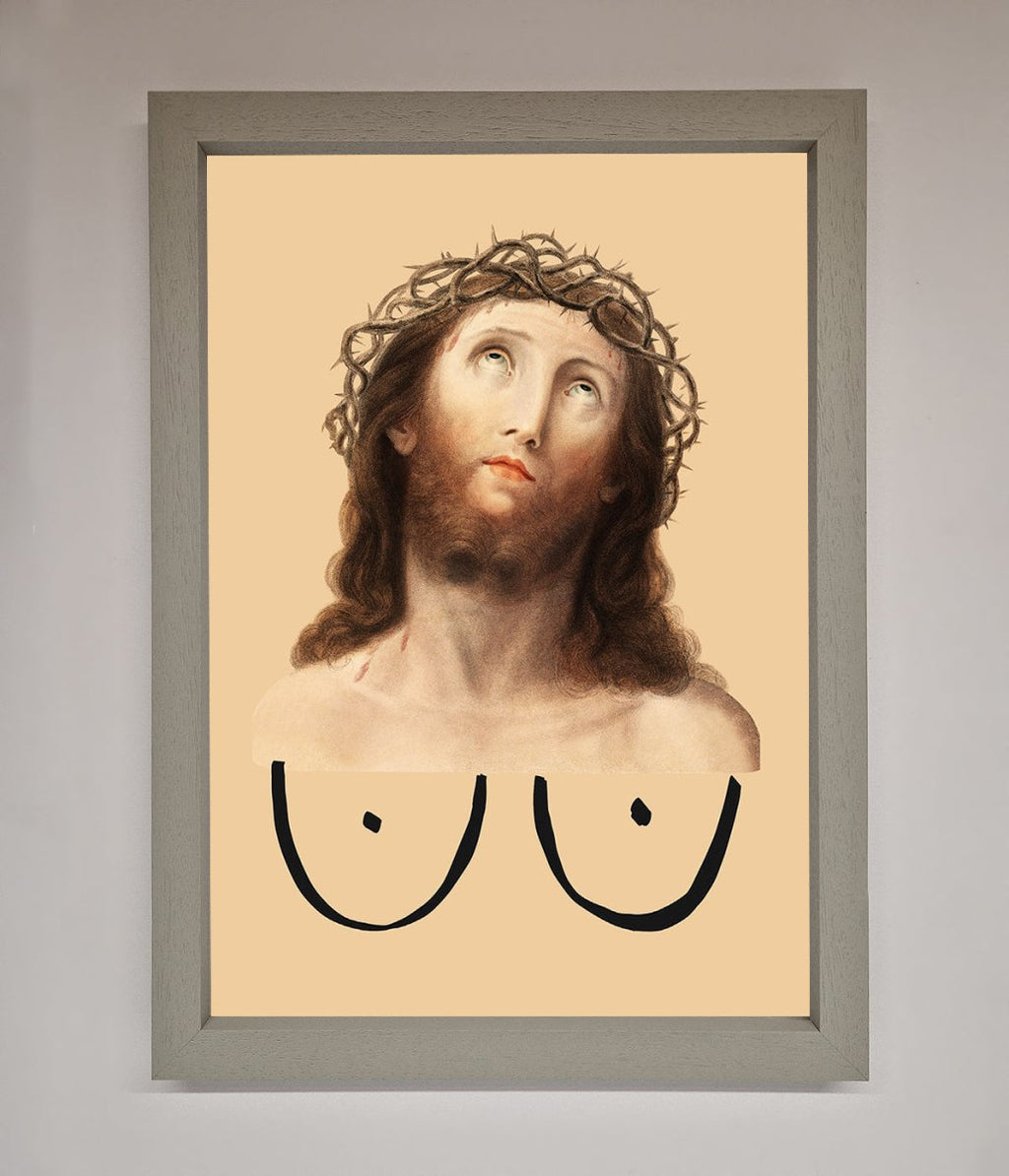 Jesus Breasts Framed Poster-3
