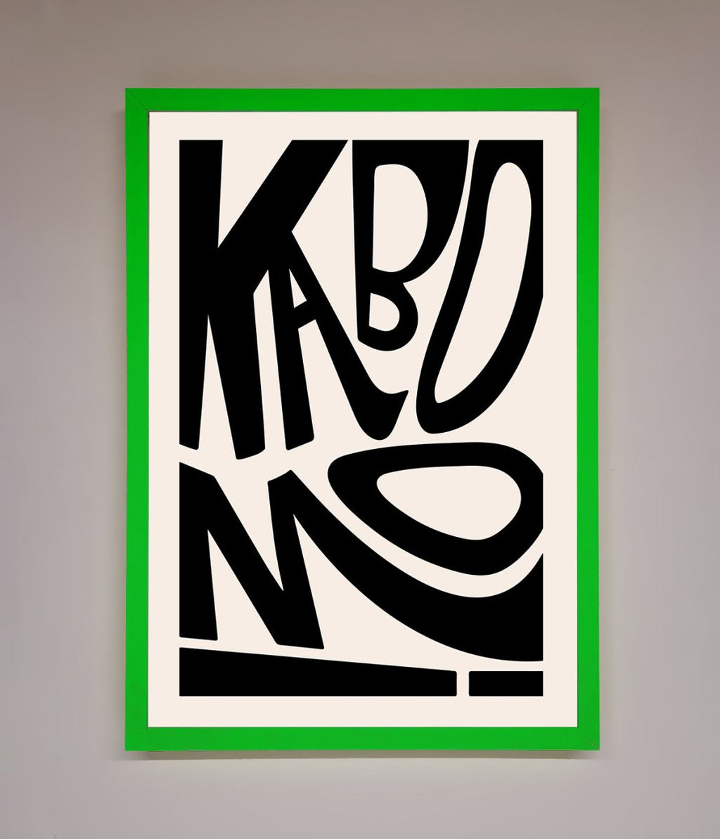 Kaboom Framed Print-9