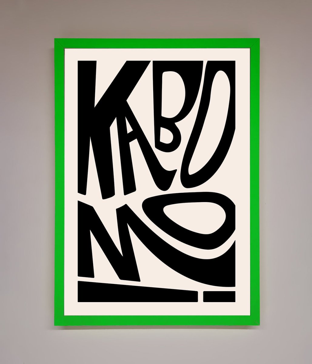 Kaboom Framed Print-9