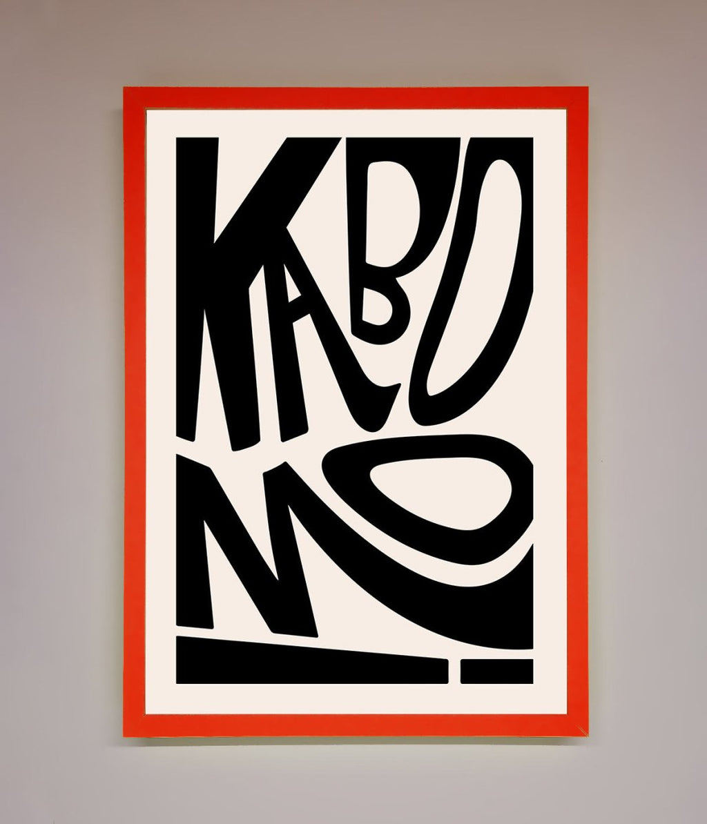 Kaboom Framed Print-7
