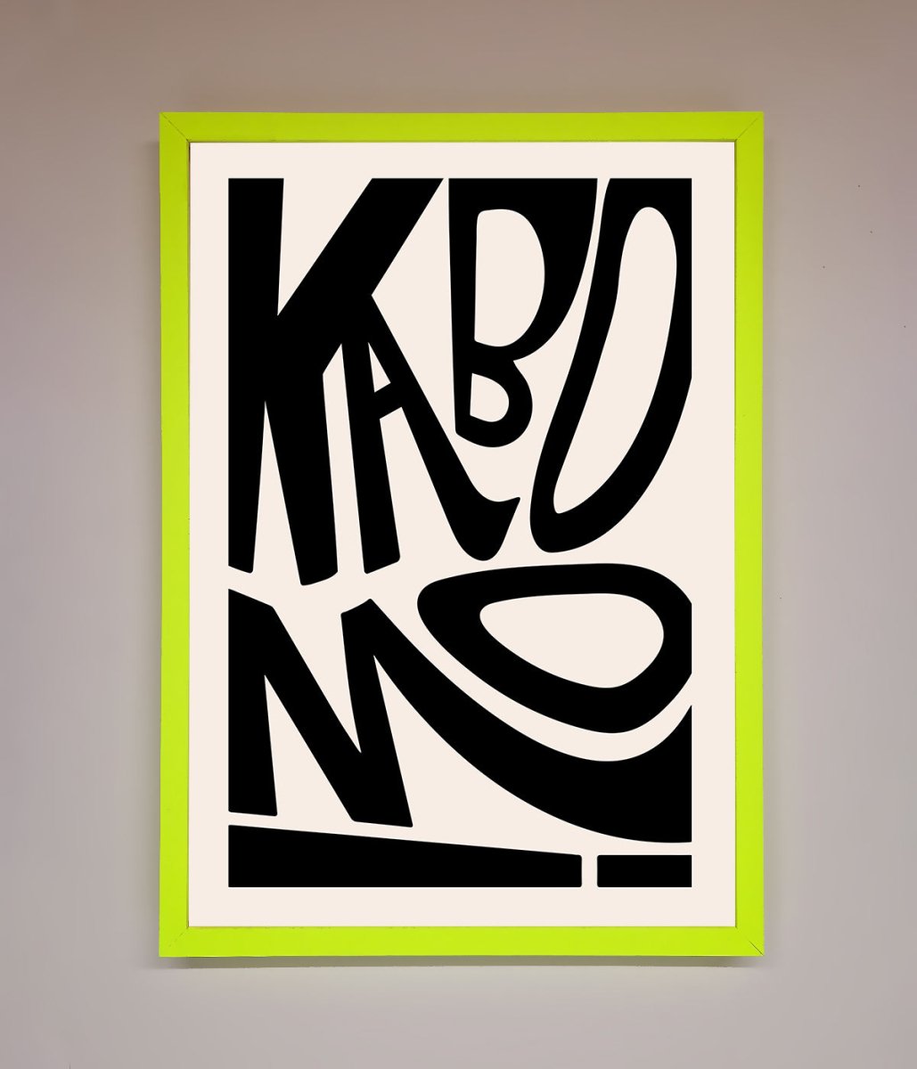 Kaboom Framed Print-8
