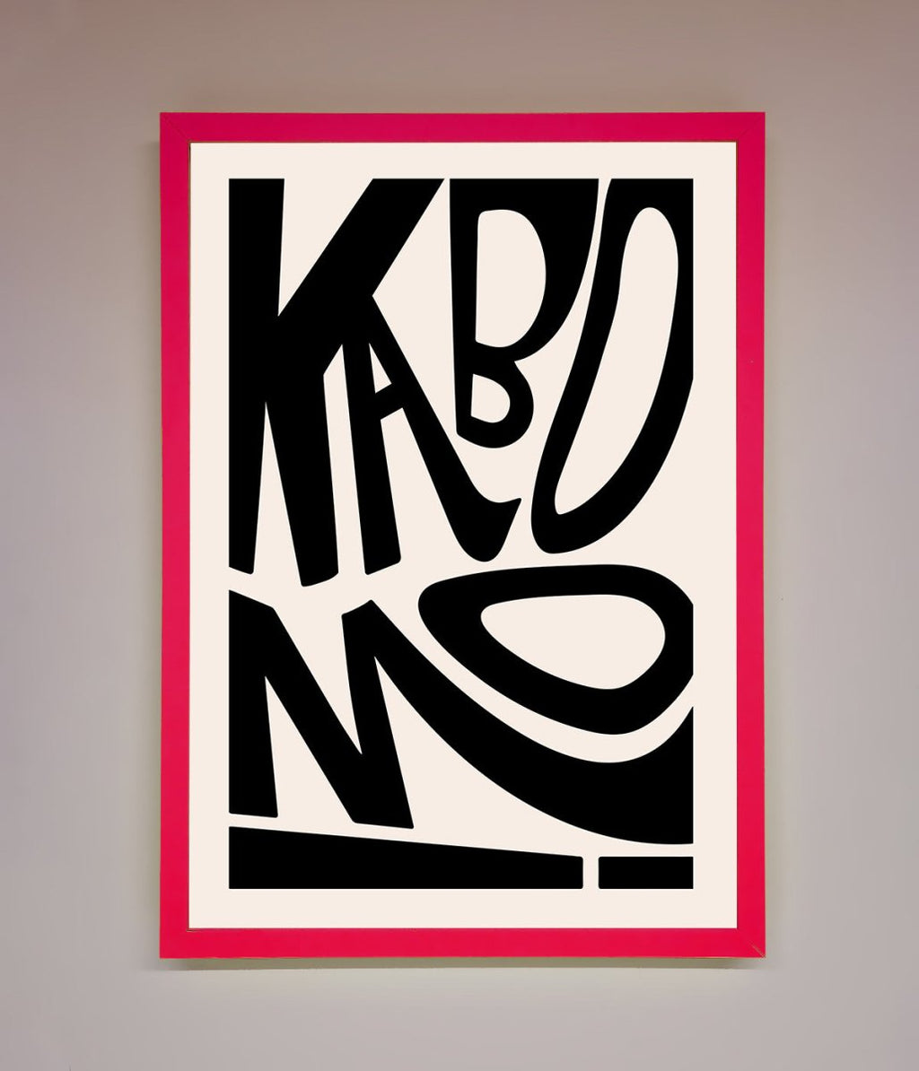 Kaboom Framed Print-5