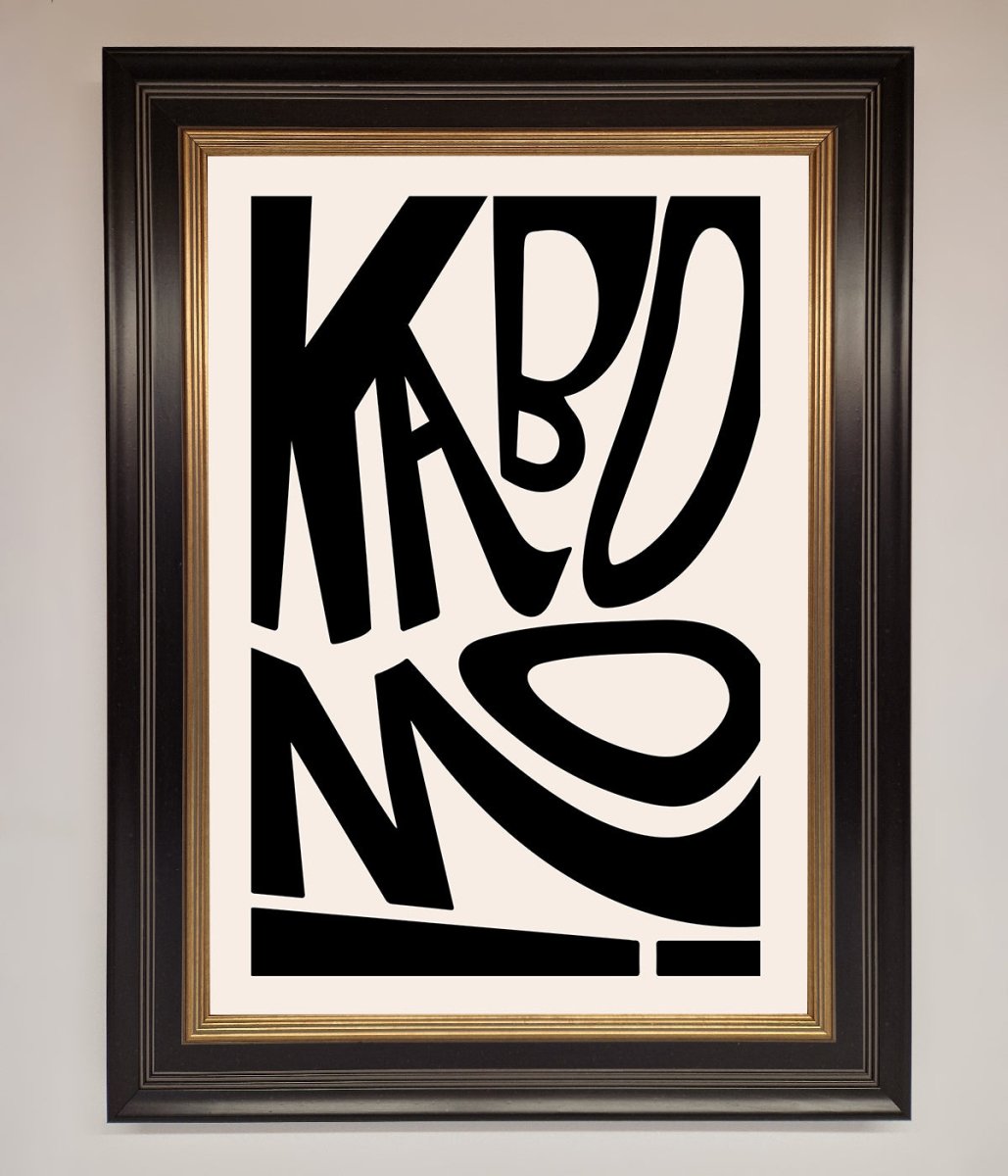 Kaboom Framed Print-18