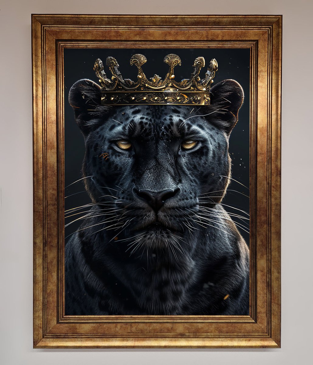 King Panther Framed Wall Art-6