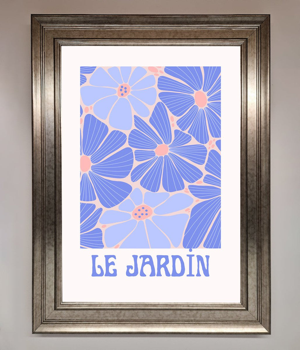 Le Jardin Blue Framed Poster-5
