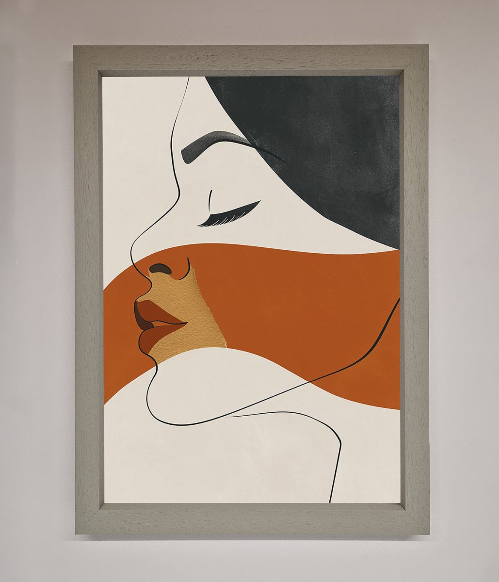 Line Drawing Flow Framed Wall Art-3