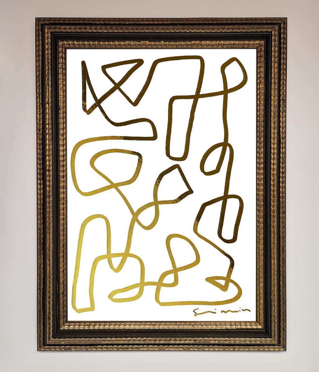 Line Squiggle Foil Print-18