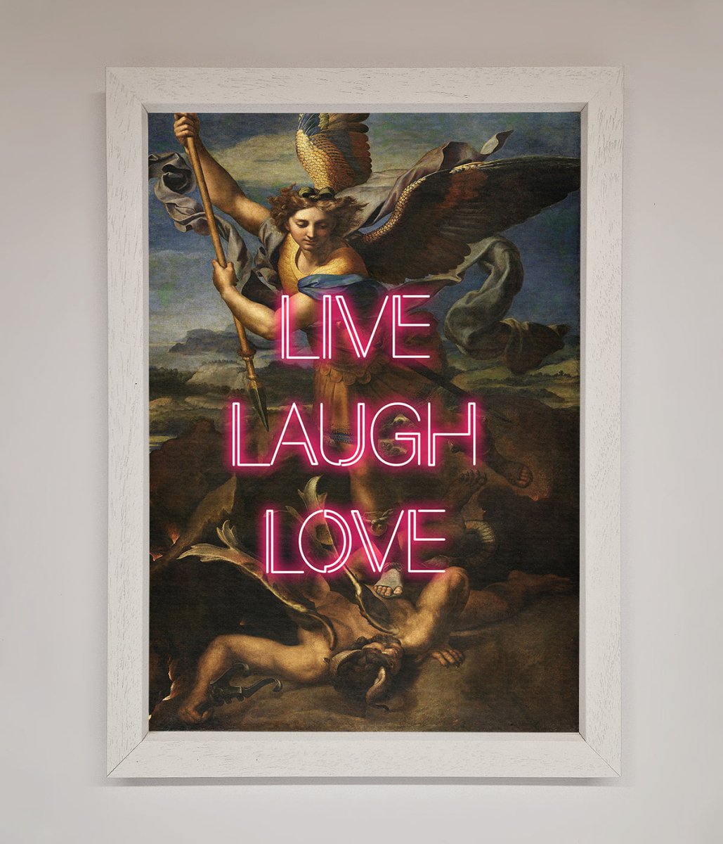 Live Laugh Love Quote Framed Poster-2