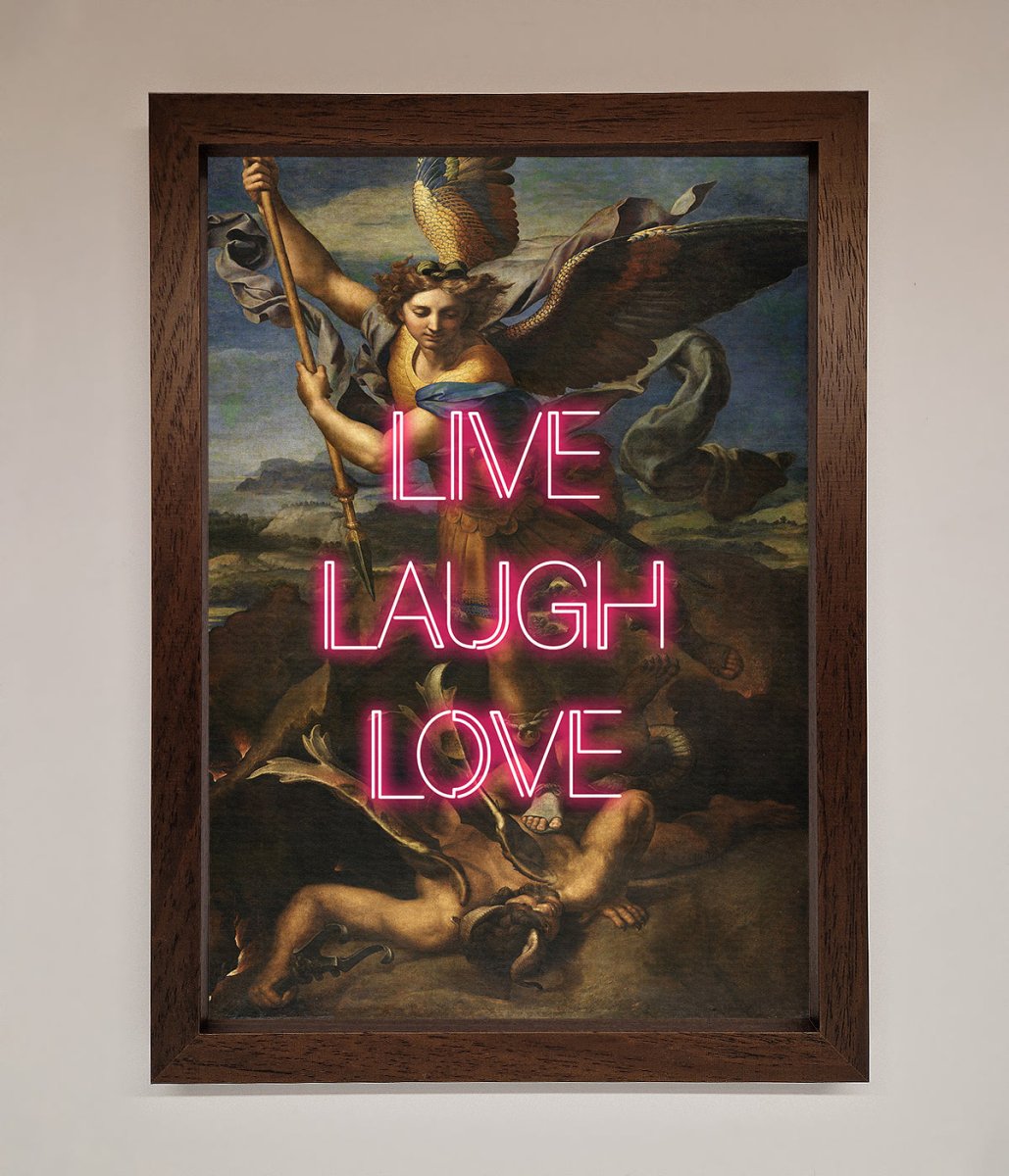 Live Laugh Love Quote Framed Poster-18