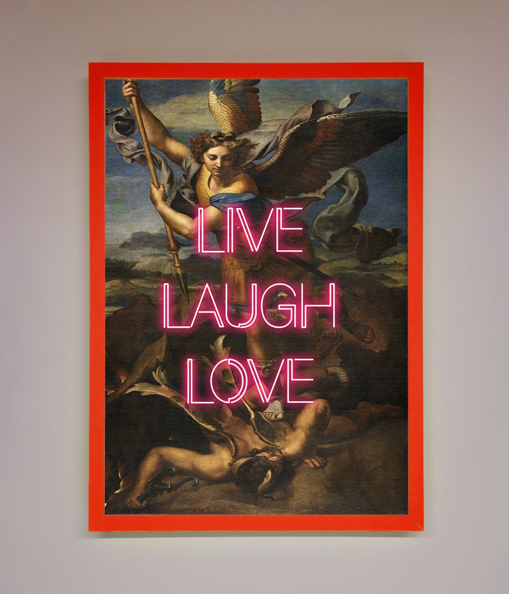 Live Laugh Love Quote Framed Poster-6
