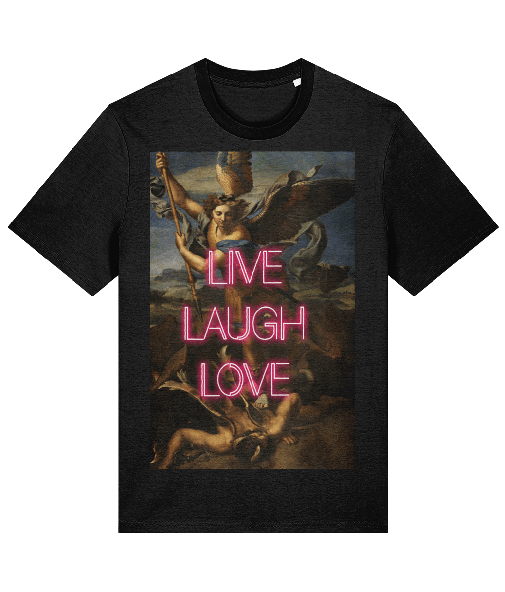 Live Laugh Love Quote Tee-0