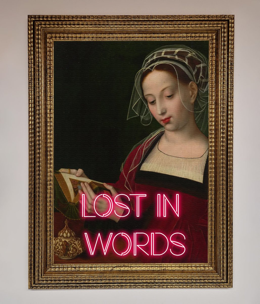 Lost In Words Medieval Framed Poster-9