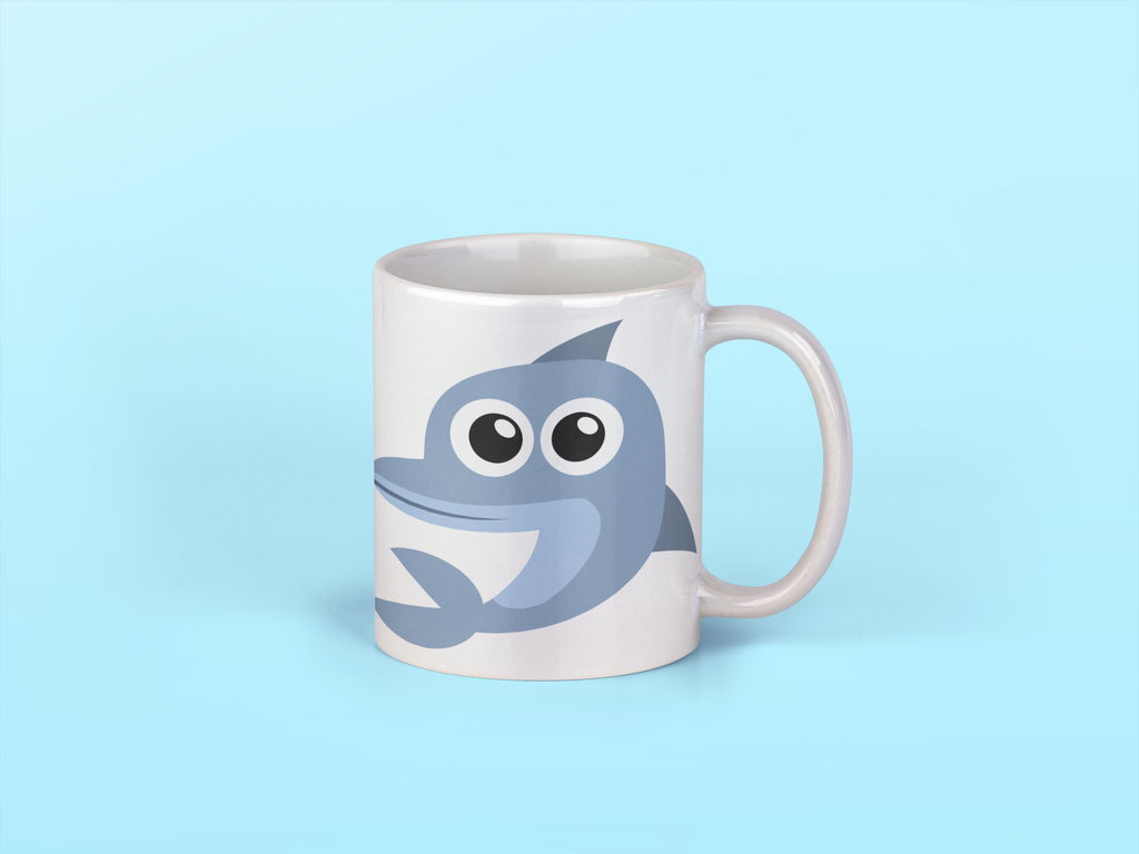 Adorable Whale Sea Animal Personalised Your Name Gift Mug-2