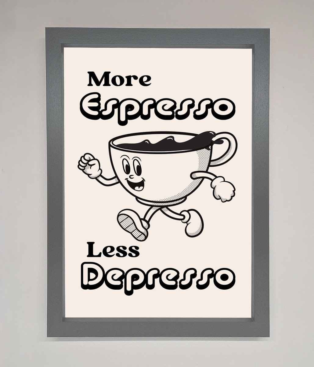 More Espresso Framed Print-3