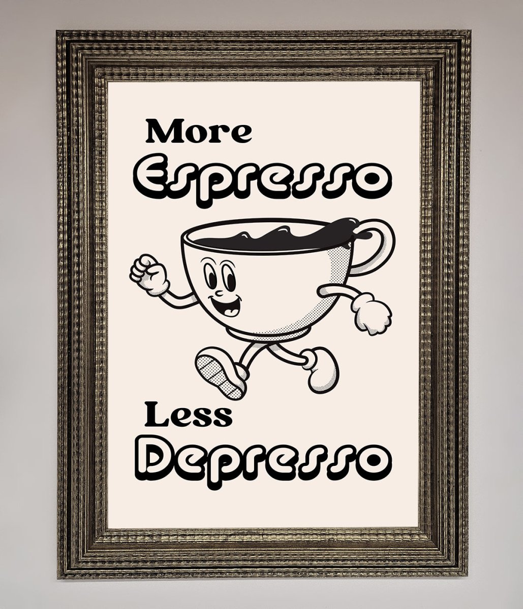 More Espresso Framed Print-11